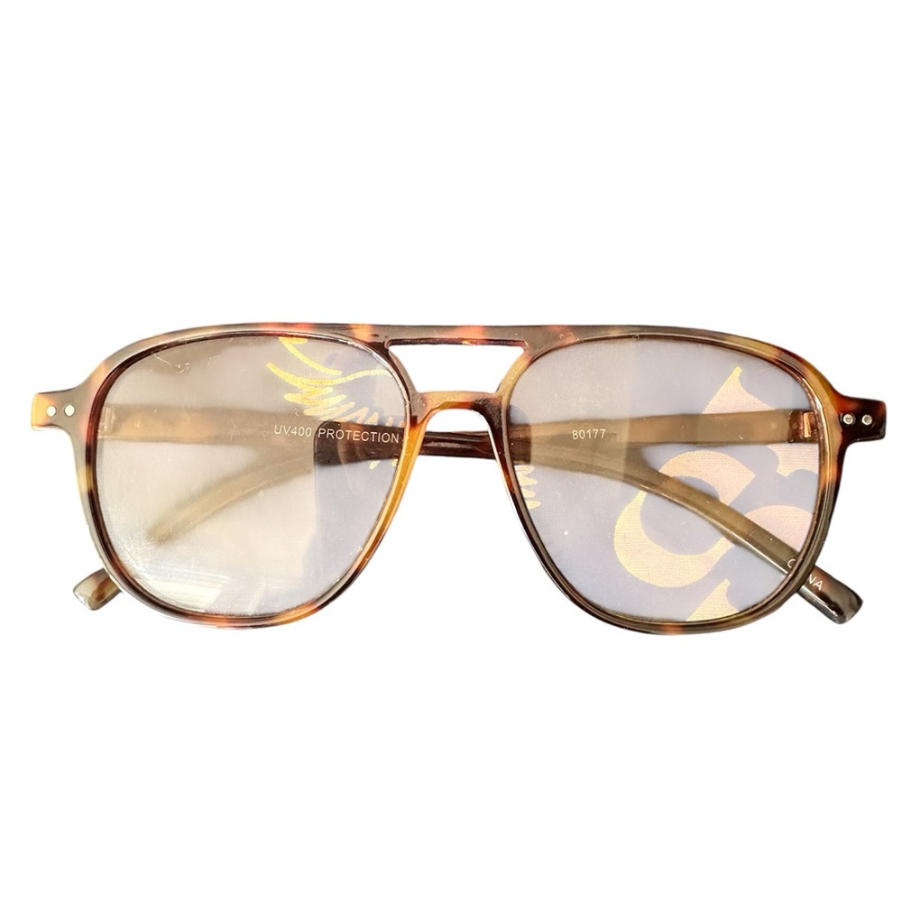 Tortoise Shell Fashion Aviator Sunglasses